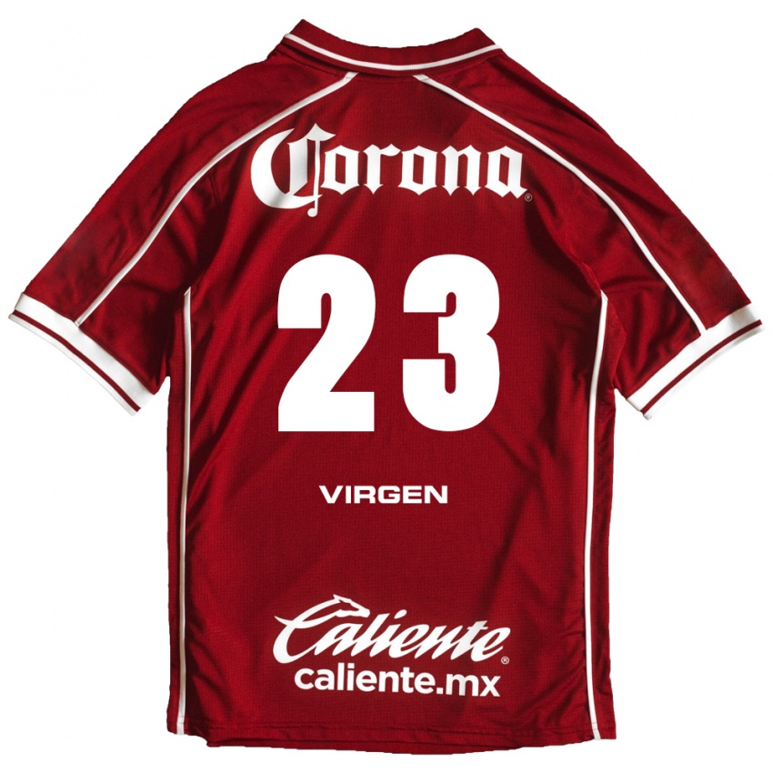 נשים Oswaldo Virgen #23 לבן אדום ג'רזי ביתית 2026/27 חולצה קצרה