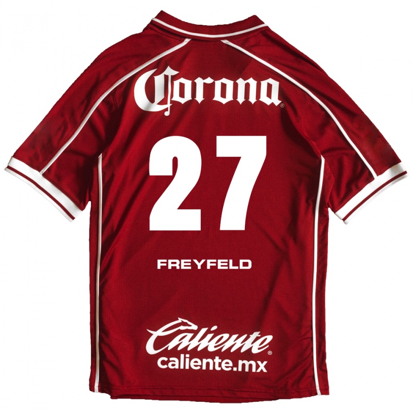 נשים Emiliano Freyfeld #27 לבן אדום ג'רזי ביתית 2026/27 חולצה קצרה