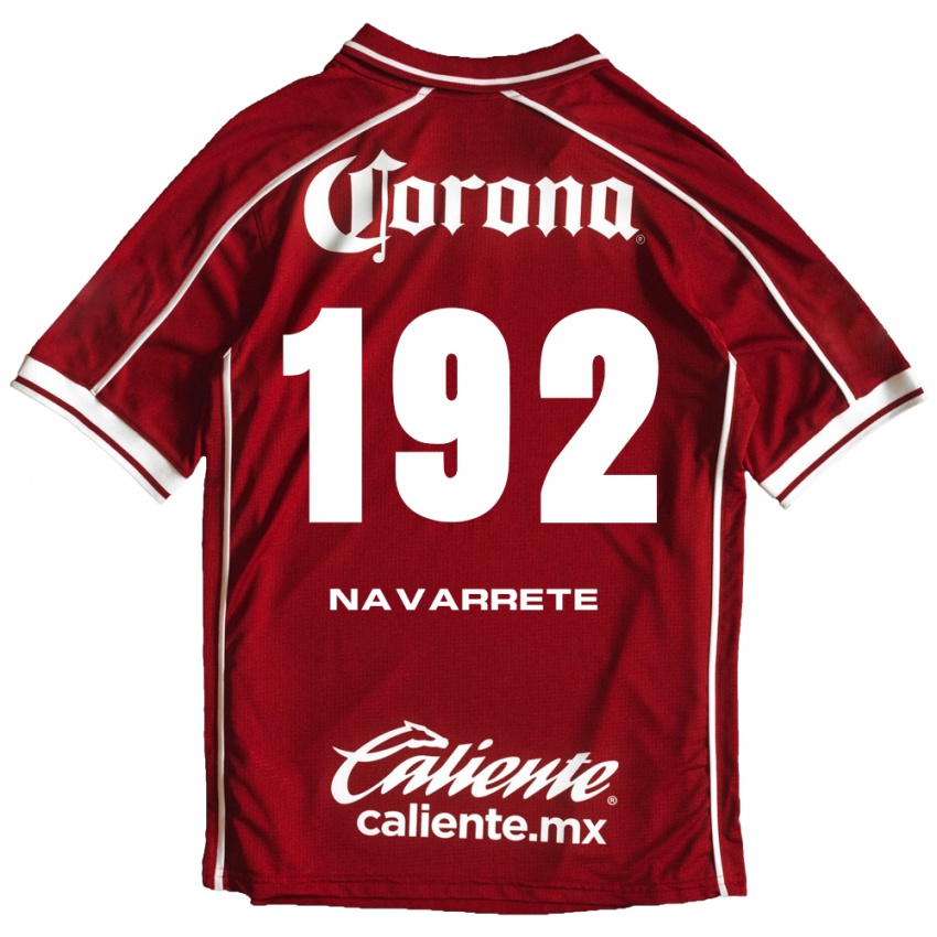 נשים Luis Navarrete #192 לבן אדום ג'רזי ביתית 2026/27 חולצה קצרה