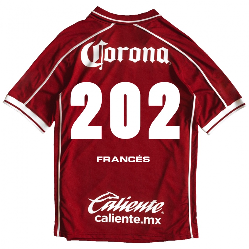 נשים Lenin Francés #202 לבן אדום ג'רזי ביתית 2026/27 חולצה קצרה