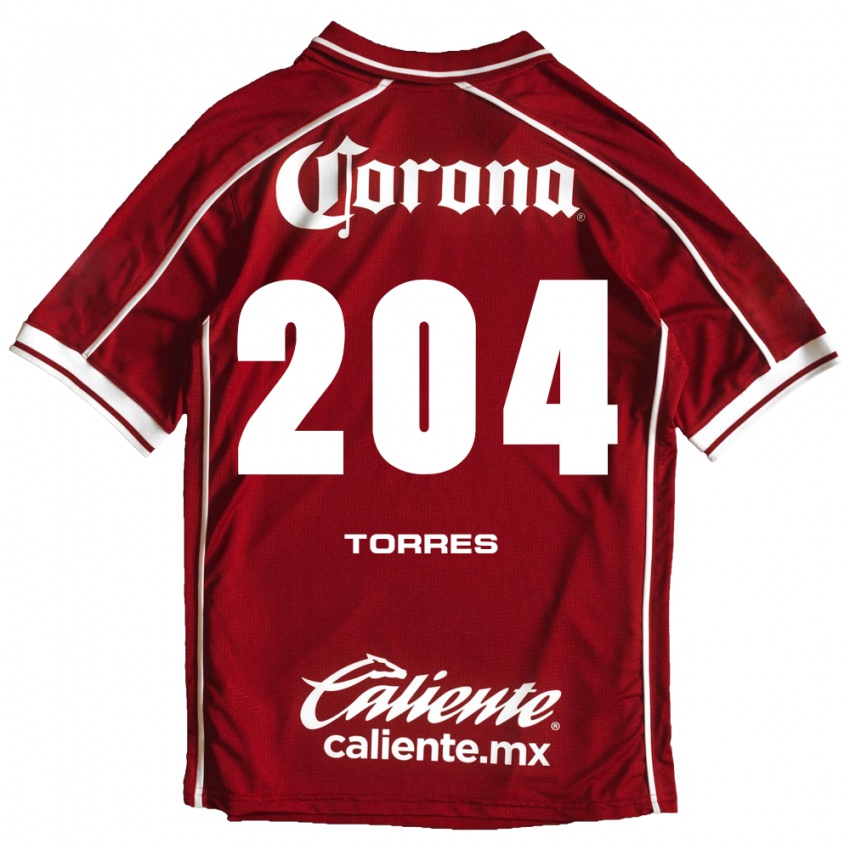 נשים Joaquín Torres #204 לבן אדום ג'רזי ביתית 2026/27 חולצה קצרה