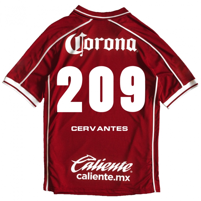 נשים Axel Cervantes #209 לבן אדום ג'רזי ביתית 2026/27 חולצה קצרה