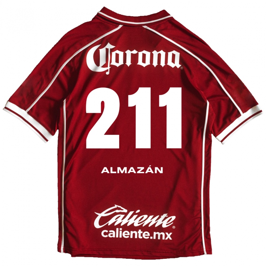 נשים Fernando Almazán #211 לבן אדום ג'רזי ביתית 2026/27 חולצה קצרה
