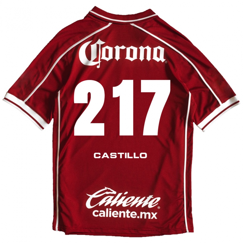 נשים Klever Castillo #217 לבן אדום ג'רזי ביתית 2026/27 חולצה קצרה
