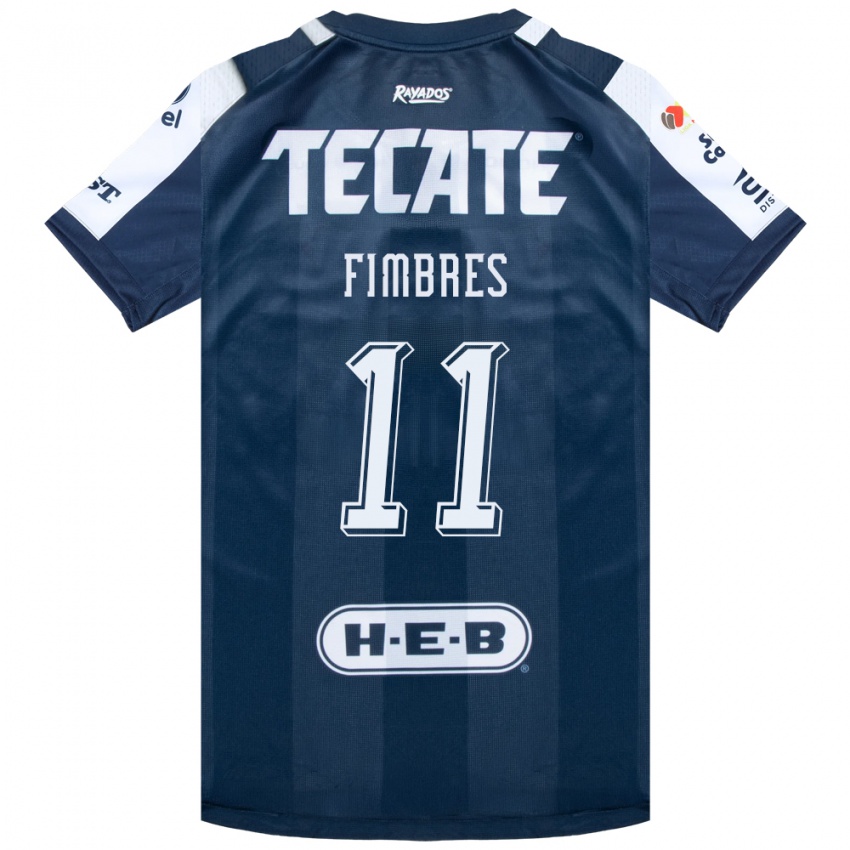 נשים Iker Fimbres #11 כחול דיו לבן אדום ג'רזי ביתית 2026/27 חולצה קצרה