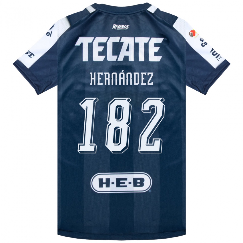 נשים Derek Hernández #182 כחול דיו לבן אדום ג'רזי ביתית 2026/27 חולצה קצרה