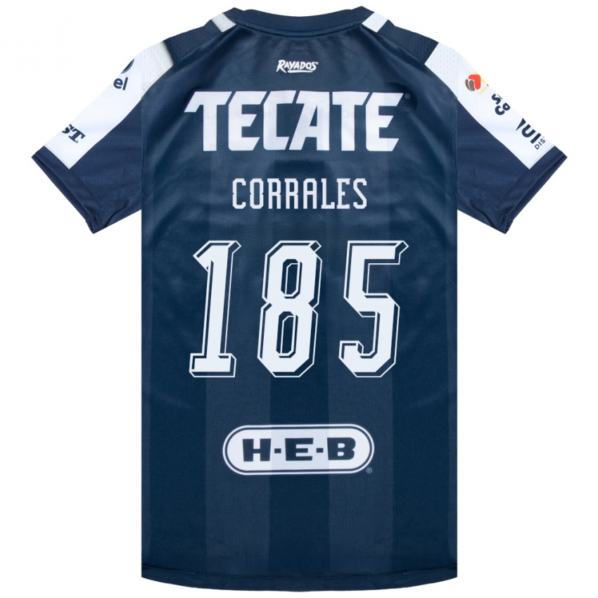 נשים Ángel Corrales #185 כחול דיו לבן אדום ג'רזי ביתית 2026/27 חולצה קצרה