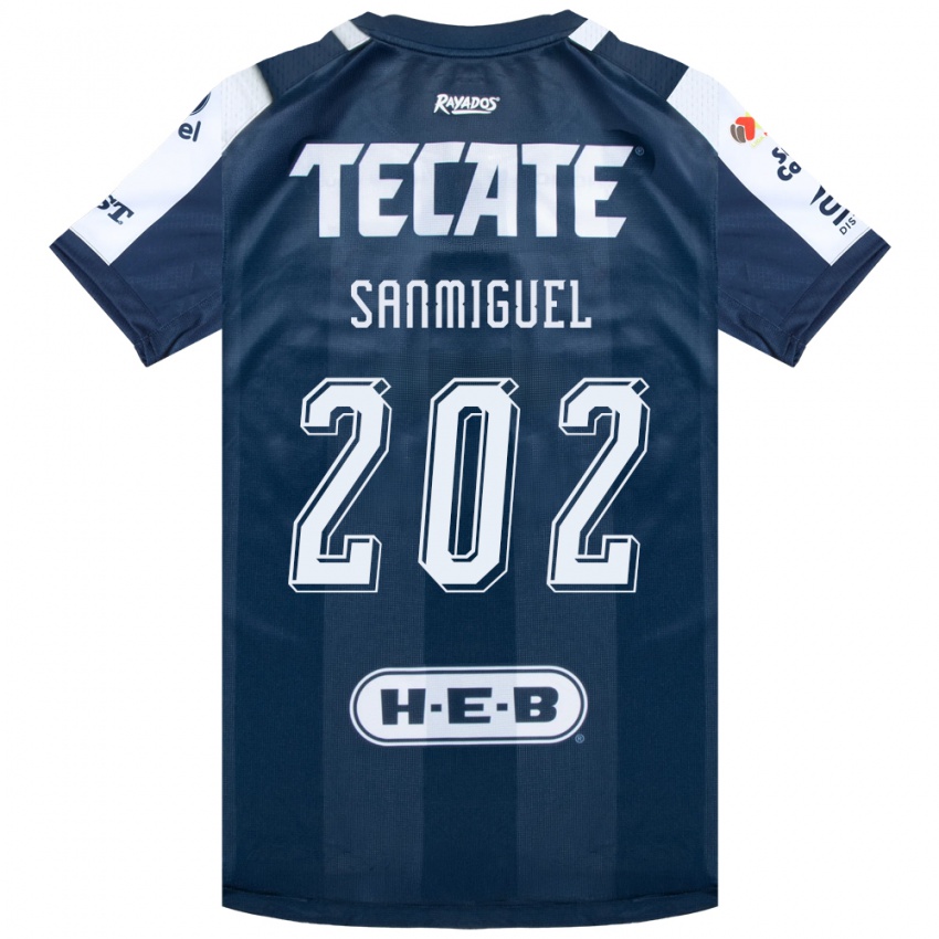 נשים Carlos Sanmiguel #202 כחול דיו לבן אדום ג'רזי ביתית 2026/27 חולצה קצרה