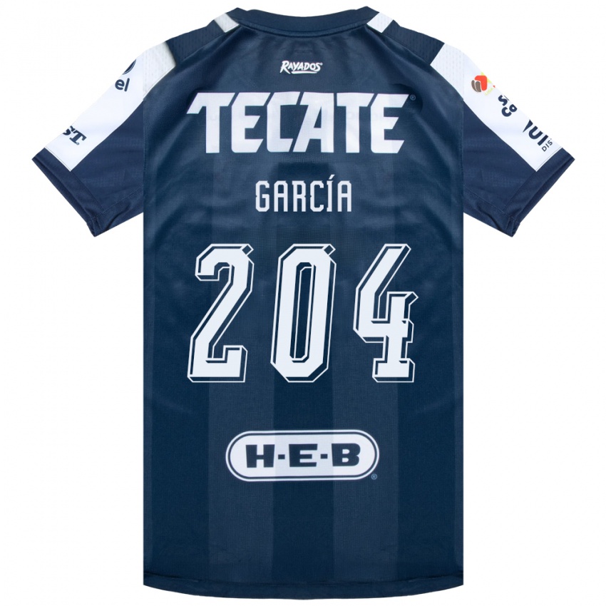 נשים Diego García #204 כחול דיו לבן אדום ג'רזי ביתית 2026/27 חולצה קצרה
