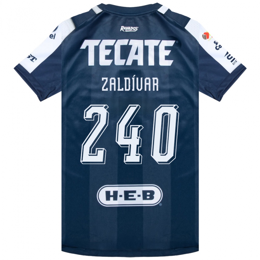 נשים Milton Zaldívar #240 כחול דיו לבן אדום ג'רזי ביתית 2026/27 חולצה קצרה