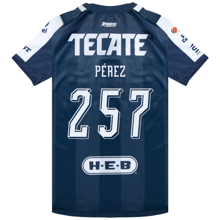 נשים Anthony Pérez #257 כחול דיו לבן אדום ג'רזי ביתית 2026/27 חולצה קצרה