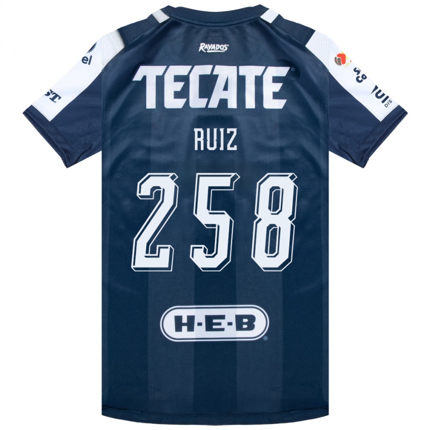 נשים Diego Ruiz #258 כחול דיו לבן אדום ג'רזי ביתית 2026/27 חולצה קצרה