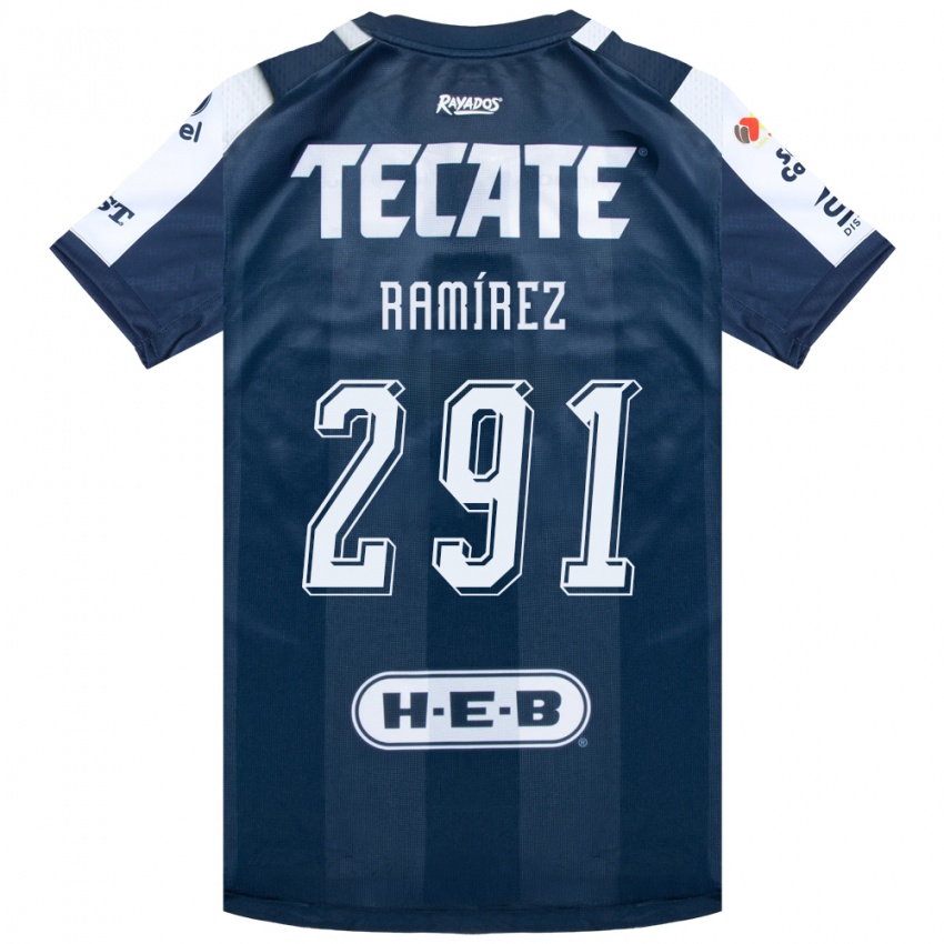 נשים Fabián Ramírez #291 כחול דיו לבן אדום ג'רזי ביתית 2026/27 חולצה קצרה