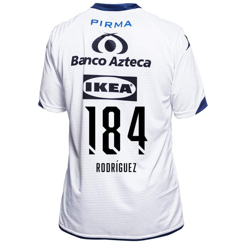 נשים Christopher Rodríguez #184 לבן שחור כחול ג'רזי ביתית 2026/27 חולצה קצרה