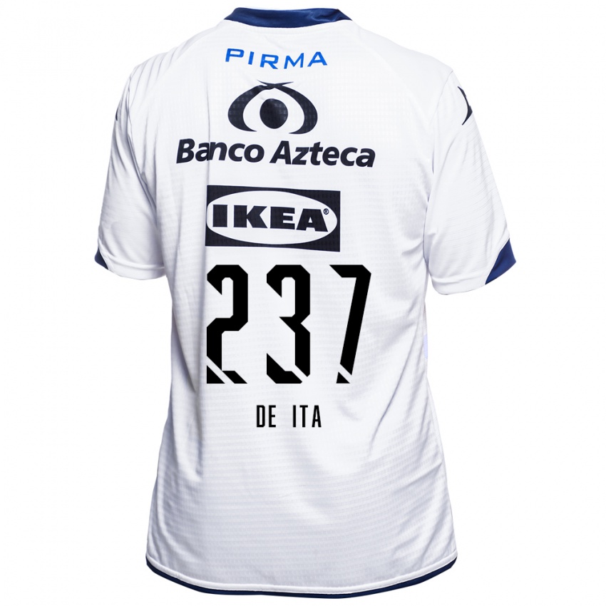 נשים Alejandro De Ita #237 לבן שחור כחול ג'רזי ביתית 2026/27 חולצה קצרה