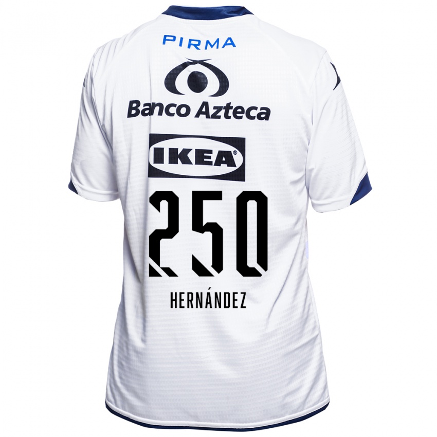 נשים Arvin Hernández #250 לבן שחור כחול ג'רזי ביתית 2026/27 חולצה קצרה