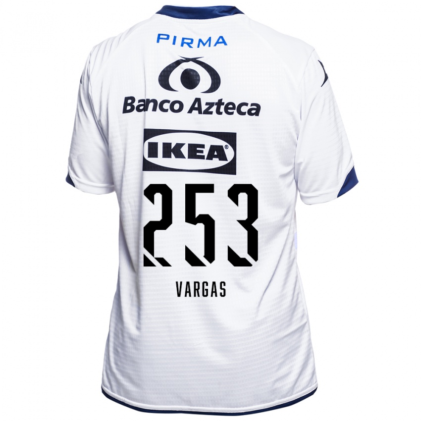 נשים Edwin Vargas #253 לבן שחור כחול ג'רזי ביתית 2026/27 חולצה קצרה