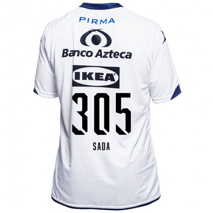 נשים Jorge Sada #305 לבן שחור כחול ג'רזי ביתית 2026/27 חולצה קצרה
