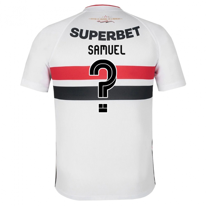 נשים Samuel #0 לבן אדום שחור ג'רזי ביתית 2026/27 חולצה קצרה
