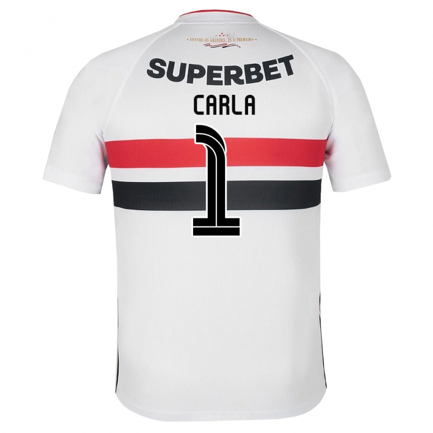 נשים Carla #1 לבן אדום שחור ג'רזי ביתית 2026/27 חולצה קצרה