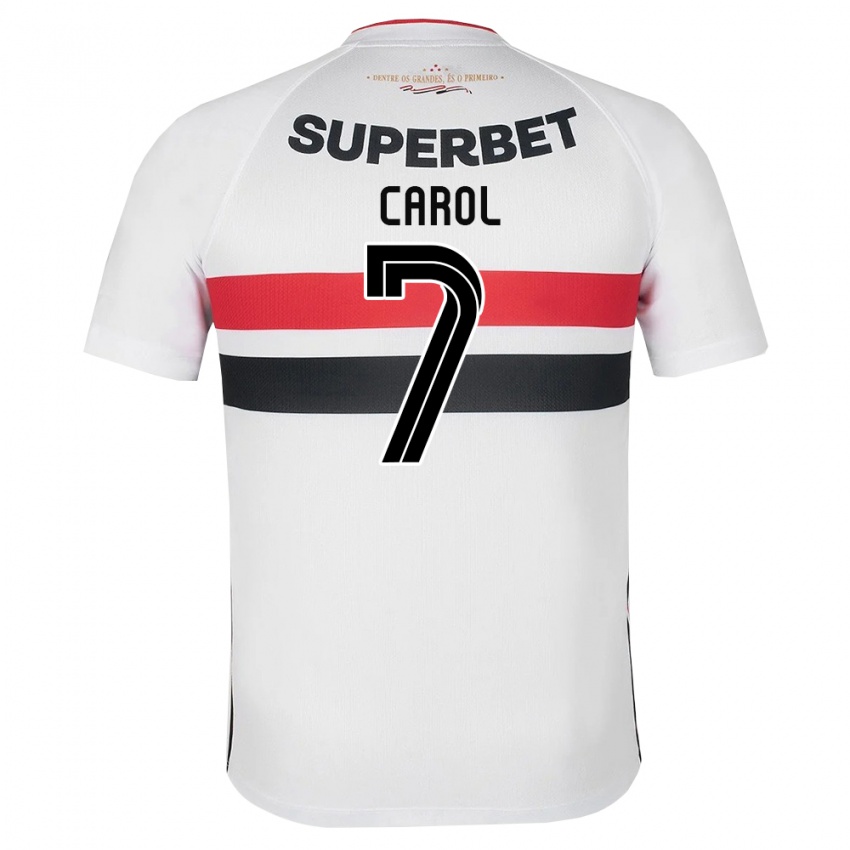 נשים Carol #7 לבן אדום שחור ג'רזי ביתית 2026/27 חולצה קצרה