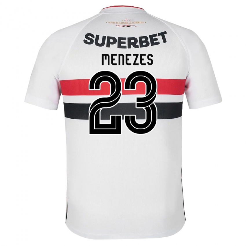 נשים Bia Menezes #23 לבן אדום שחור ג'רזי ביתית 2026/27 חולצה קצרה