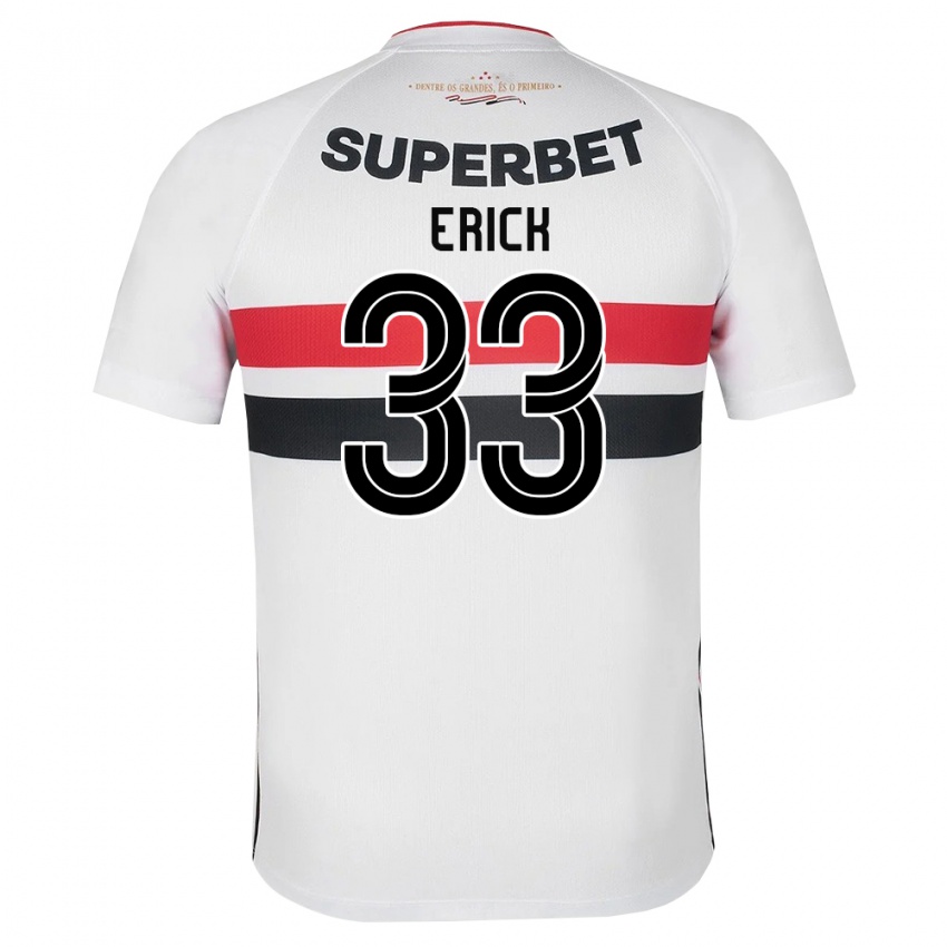 נשים Erick #33 לבן אדום שחור ג'רזי ביתית 2026/27 חולצה קצרה