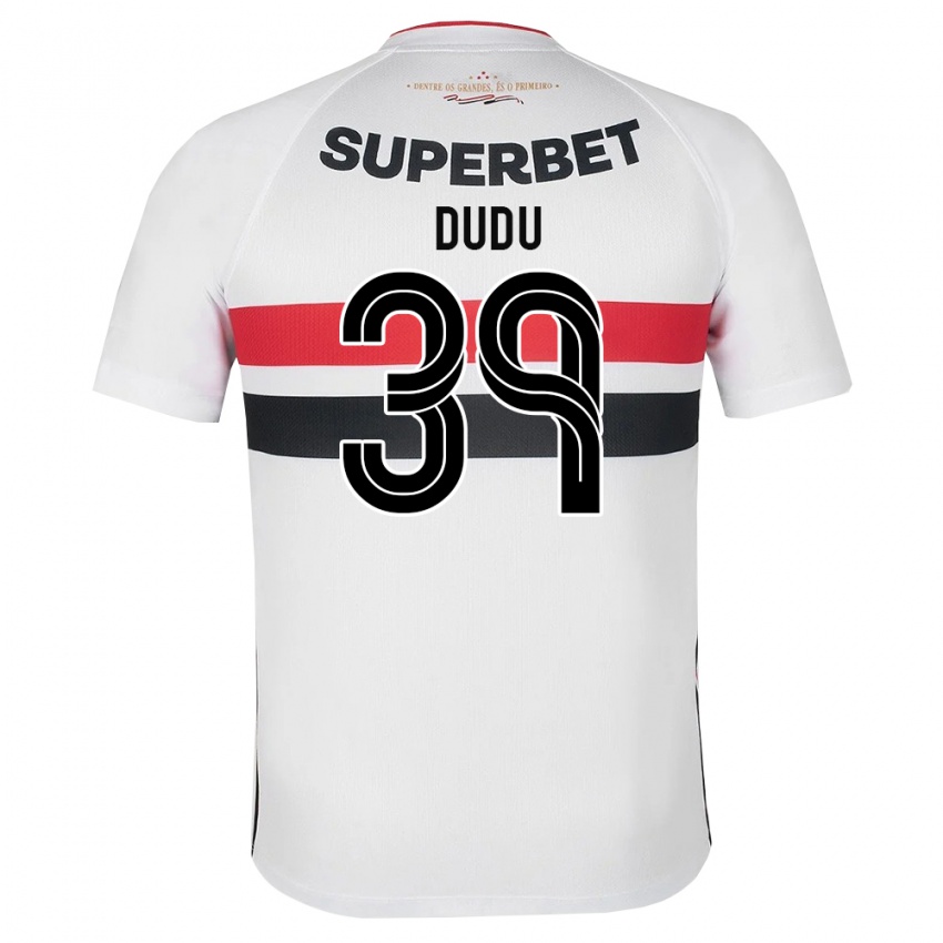 נשים Dudu #39 לבן אדום שחור ג'רזי ביתית 2026/27 חולצה קצרה