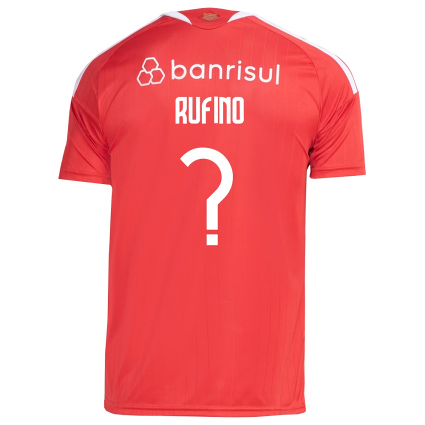 נשים Gustavo Rufino #0 אדום לבן ג'רזי ביתית 2026/27 חולצה קצרה