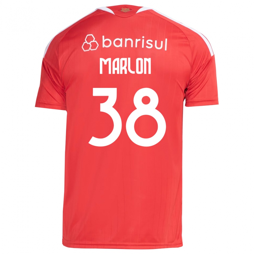 נשים Marlon #38 אדום לבן ג'רזי ביתית 2026/27 חולצה קצרה