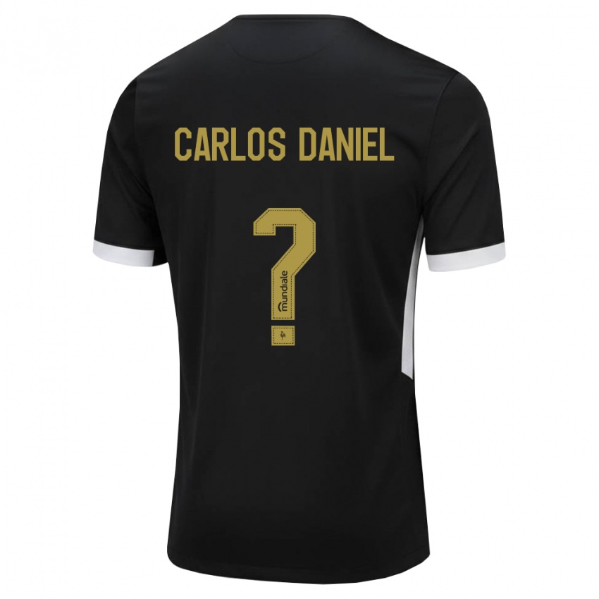 נשים Carlos Daniel #0 שחור לבן צהוב ג'רזי ביתית 2026/27 חולצה קצרה