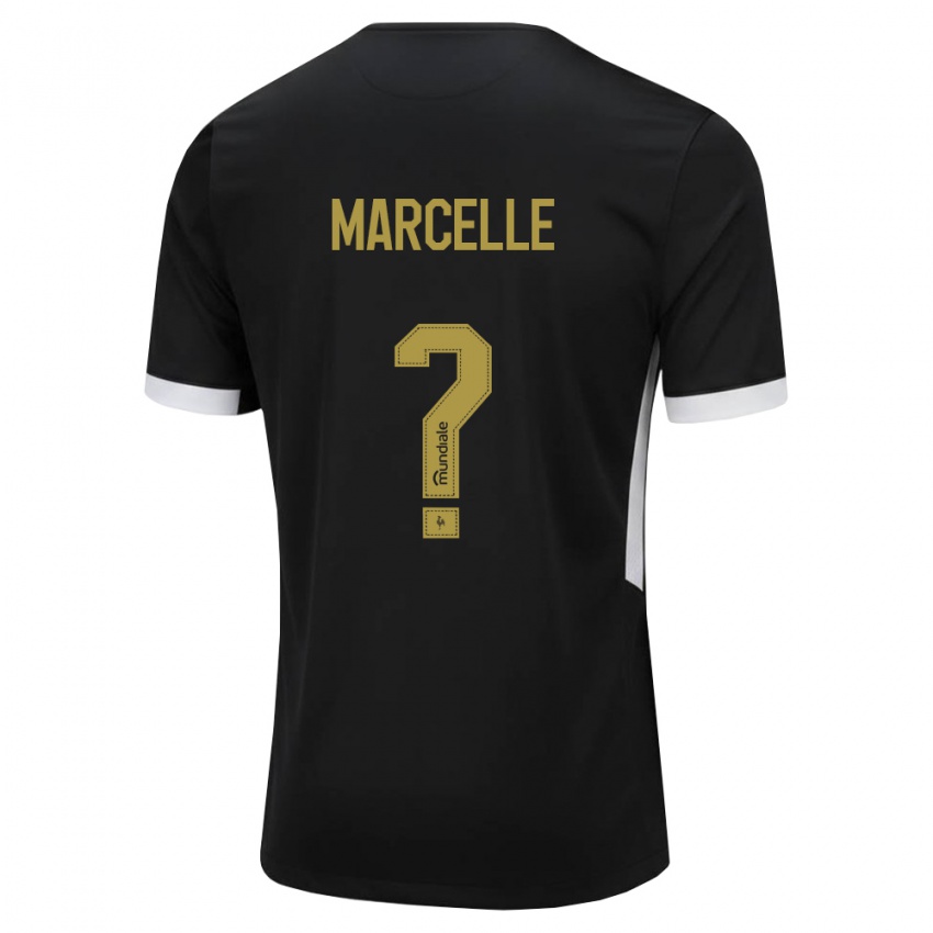 נשים Marcelle #0 שחור לבן צהוב ג'רזי ביתית 2026/27 חולצה קצרה