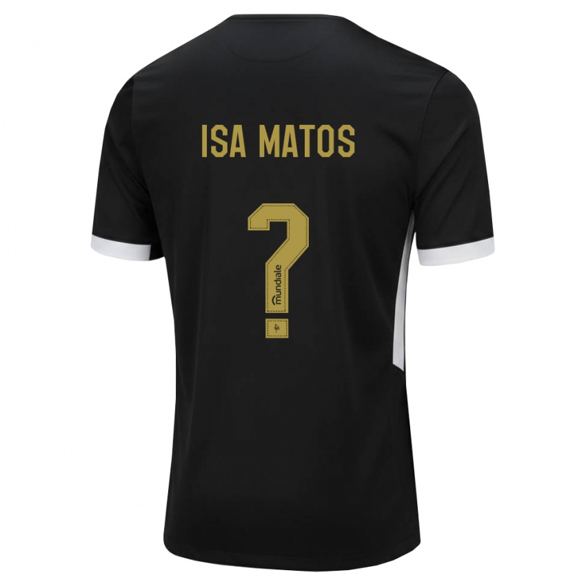 נשים Isa Matos #0 שחור לבן צהוב ג'רזי ביתית 2026/27 חולצה קצרה