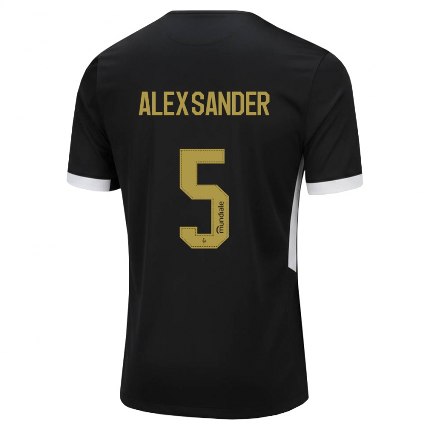 נשים Alexsander #5 שחור לבן צהוב ג'רזי ביתית 2026/27 חולצה קצרה
