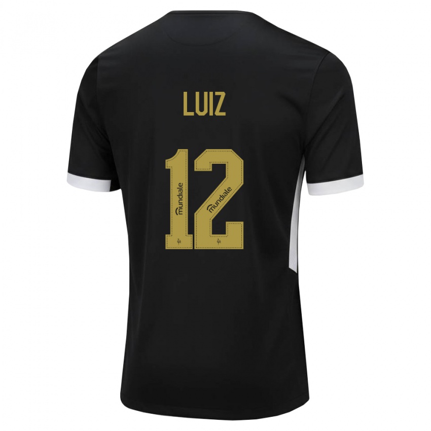 נשים Estevan Luiz #12 שחור לבן צהוב ג'רזי ביתית 2026/27 חולצה קצרה