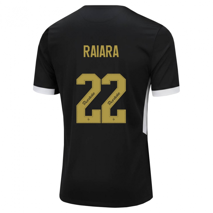 נשים Raiara #22 שחור לבן צהוב ג'רזי ביתית 2026/27 חולצה קצרה