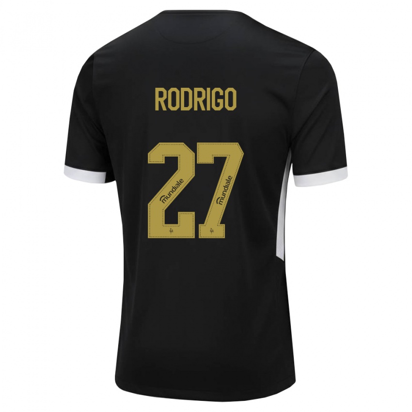 נשים Kauã Rodrigo #27 שחור לבן צהוב ג'רזי ביתית 2026/27 חולצה קצרה