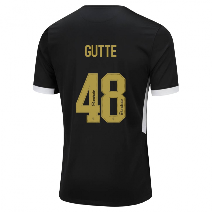 נשים Gutte #48 שחור לבן צהוב ג'רזי ביתית 2026/27 חולצה קצרה