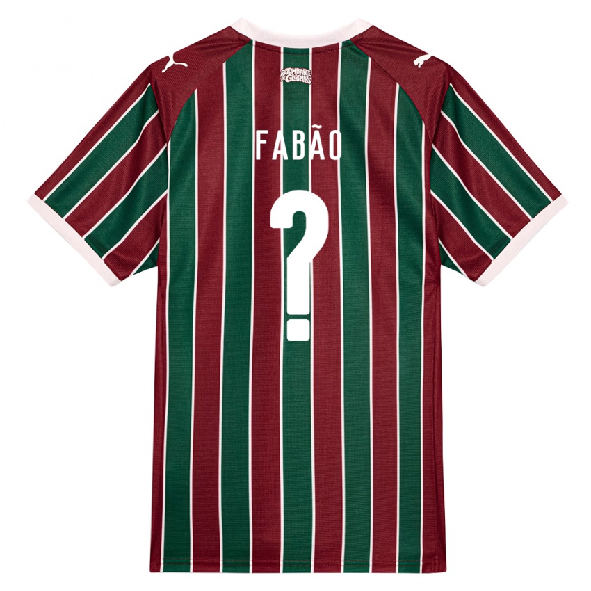 נשים Fabão #0 ירוק בורדו לבן ג'רזי ביתית 2026/27 חולצה קצרה
