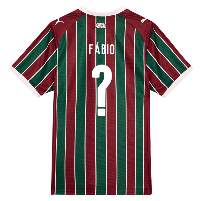 נשים Fábio #0 ירוק בורדו לבן ג'רזי ביתית 2026/27 חולצה קצרה
