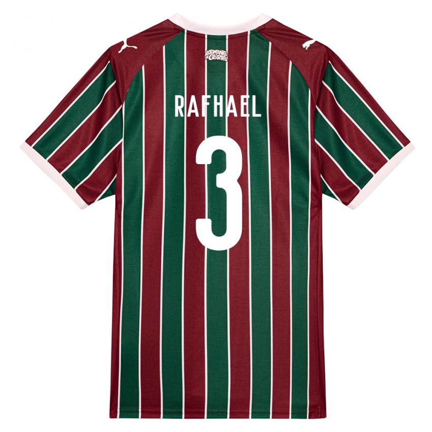 נשים Rafhael #3 ירוק בורדו לבן ג'רזי ביתית 2026/27 חולצה קצרה