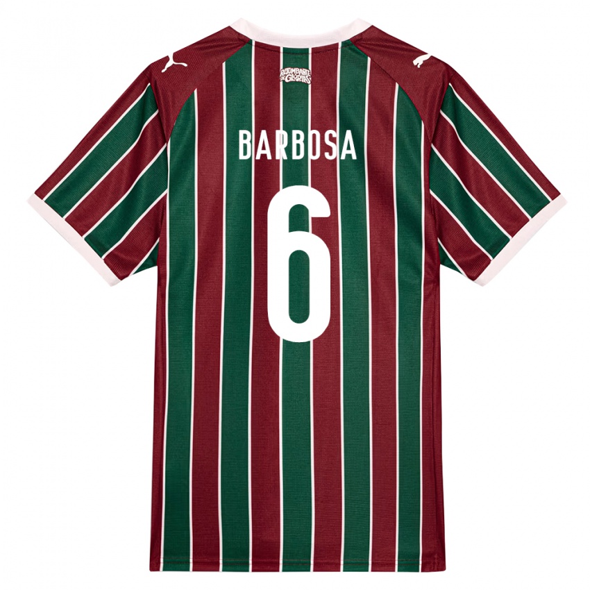 נשים Diogo Barbosa Mendanha #6 ירוק בורדו לבן ג'רזי ביתית 2026/27 חולצה קצרה