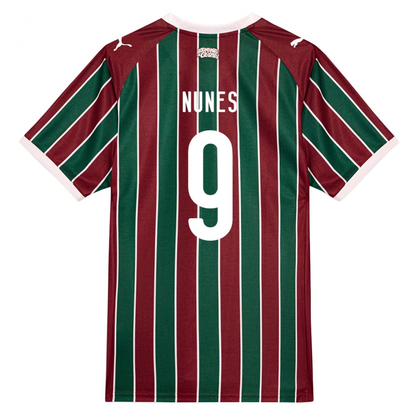 נשים Carla Nunes #9 ירוק בורדו לבן ג'רזי ביתית 2026/27 חולצה קצרה