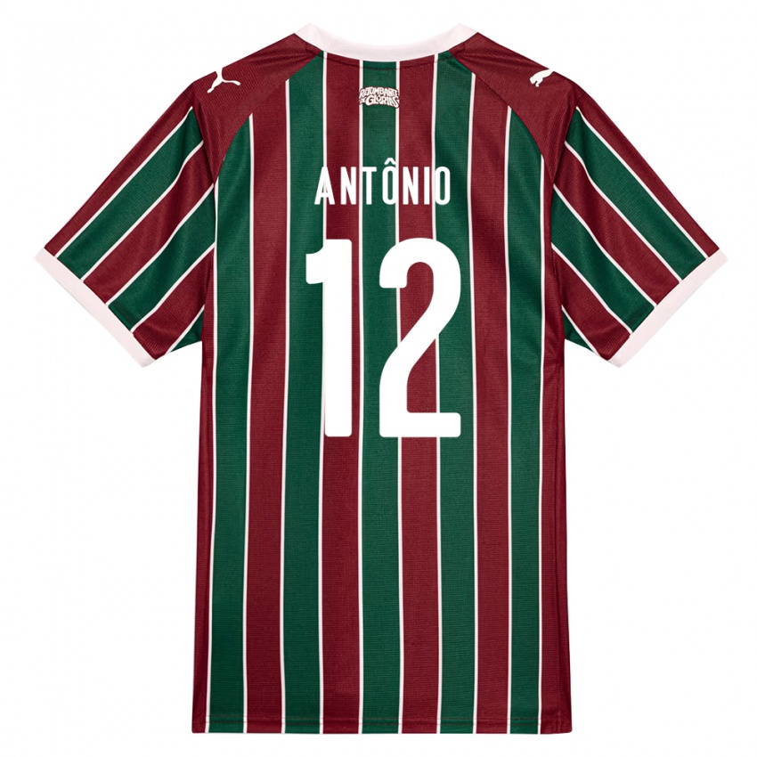 נשים Pedro Antônio #12 ירוק בורדו לבן ג'רזי ביתית 2026/27 חולצה קצרה