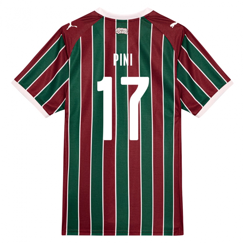 נשים Camila Pini #17 ירוק בורדו לבן ג'רזי ביתית 2026/27 חולצה קצרה