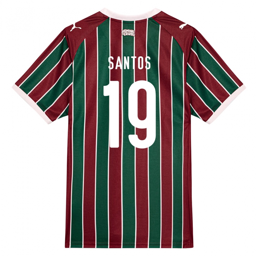 נשים Cássio Santos #19 ירוק בורדו לבן ג'רזי ביתית 2026/27 חולצה קצרה