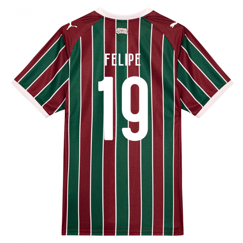 נשים Felipe #19 ירוק בורדו לבן ג'רזי ביתית 2026/27 חולצה קצרה