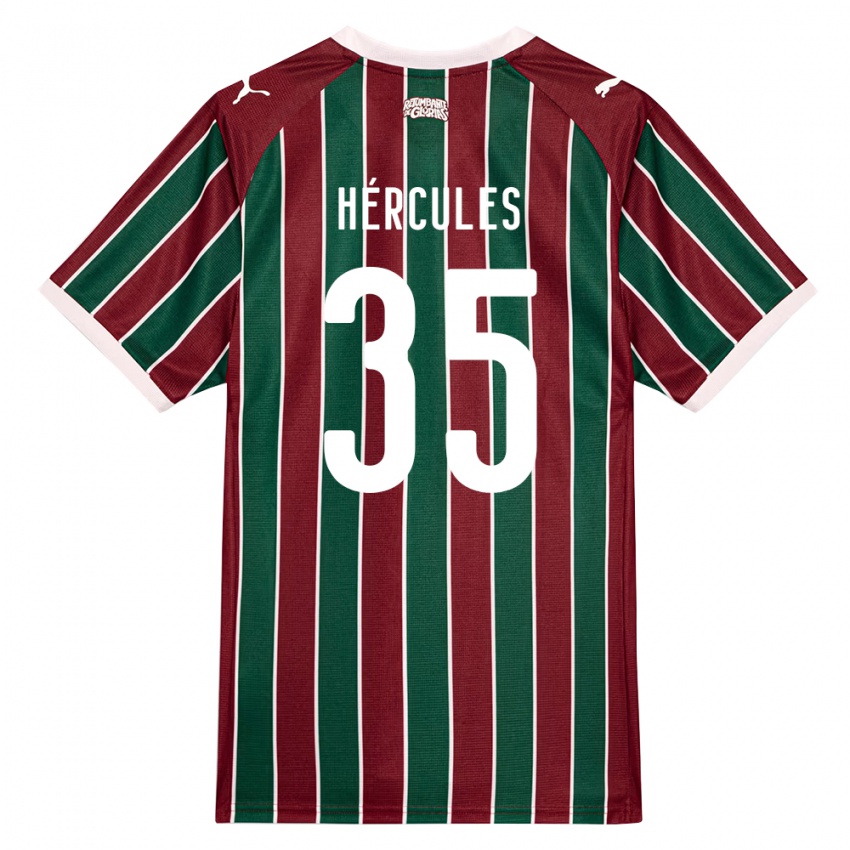 נשים Hércules #35 ירוק בורדו לבן ג'רזי ביתית 2026/27 חולצה קצרה