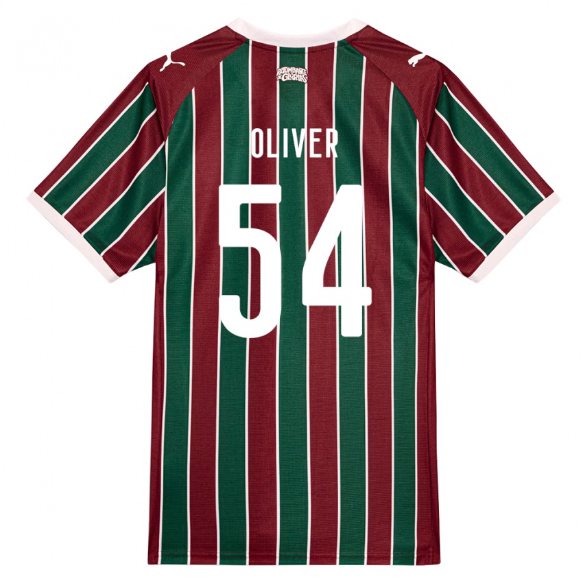 נשים Oliver #54 ירוק בורדו לבן ג'רזי ביתית 2026/27 חולצה קצרה