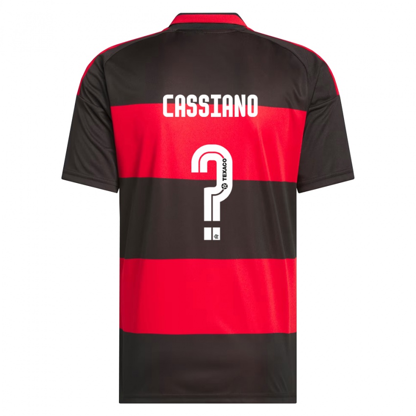 נשים Cassiano #0 אדום שחור לבן ג'רזי ביתית 2026/27 חולצה קצרה